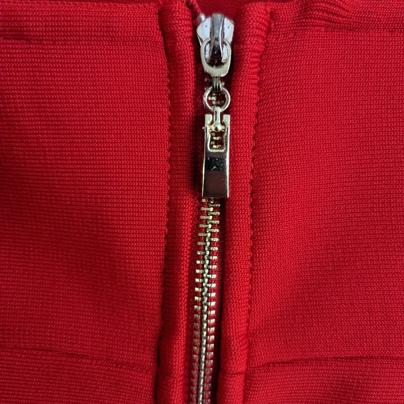 Adyce Double Strappy One Shoulder Bodycon Dress - Picture 7 of 8